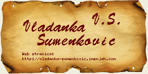 Vladanka Šumenković vizit kartica